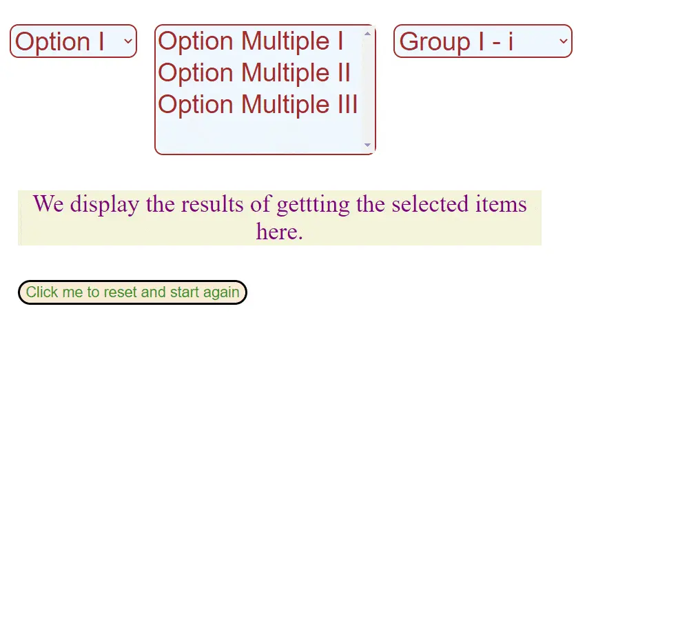 jQuery は、val メソッドを使用して選択されたオプションを直接取得します