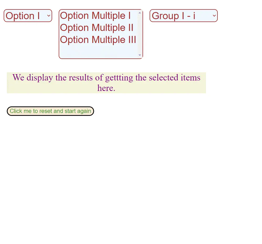 jQuery obtiene la opción seleccionada con el método val directamente