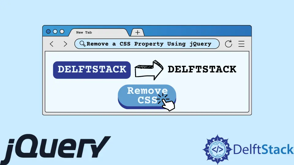 jQuery を使用して CSS プロパティを削除する