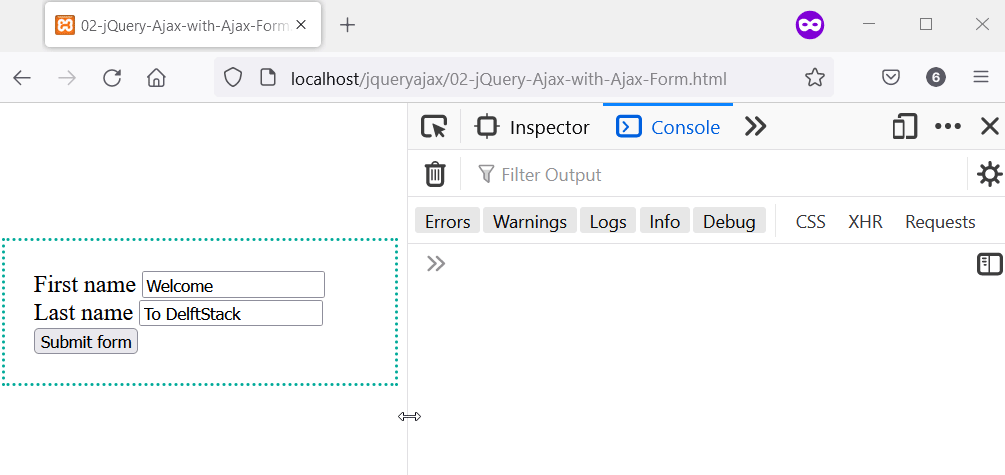 jQuery Form Plugin によるフォーム送信