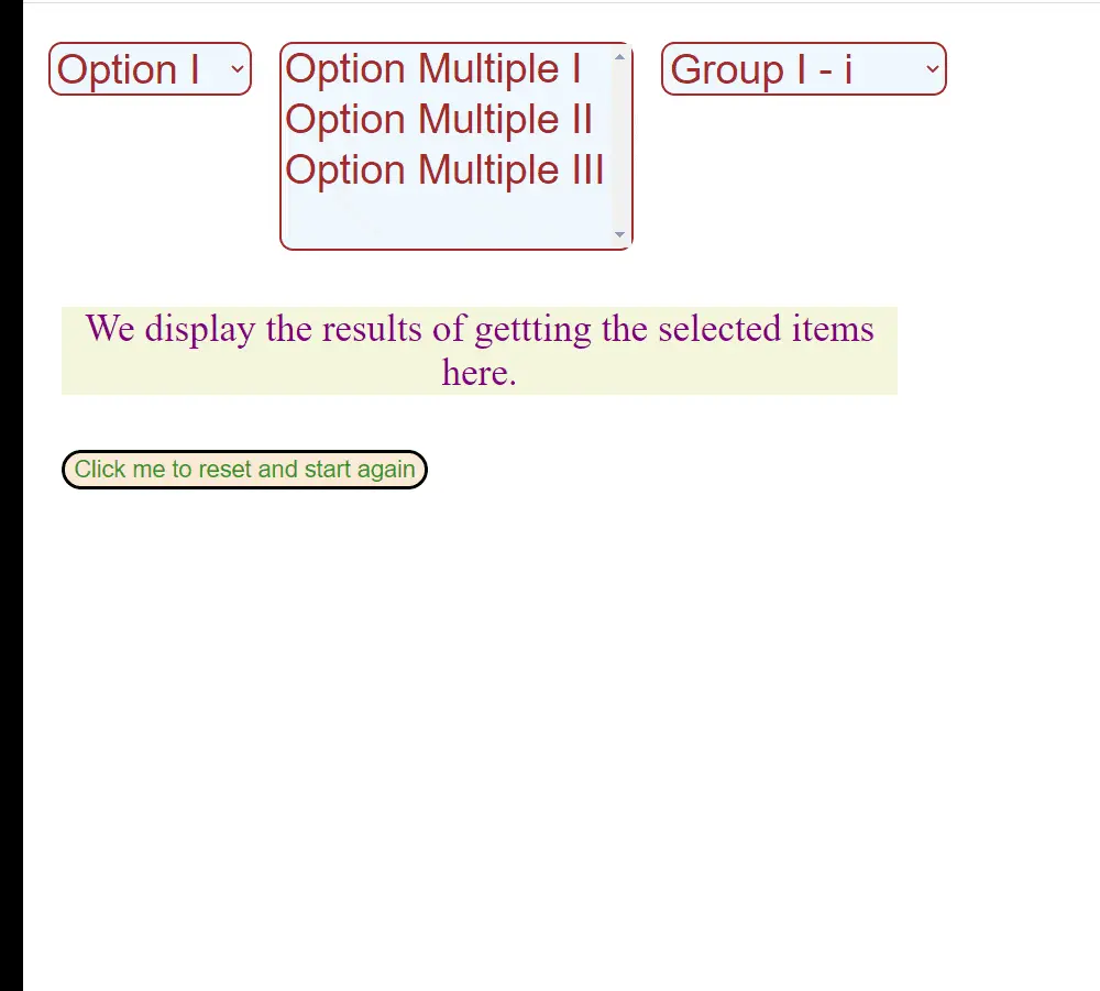 jQuery 使用伪选择器获取选定选项
