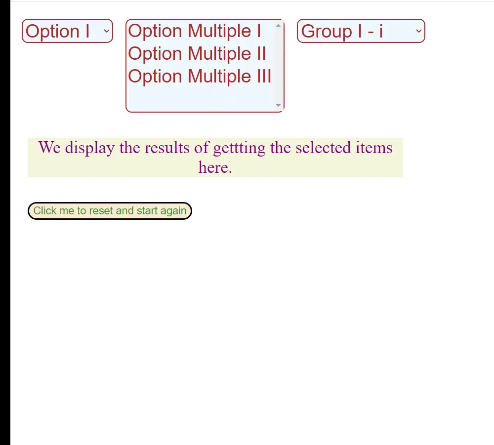 jQuery Get Selected-Option mit Pseudoselektor