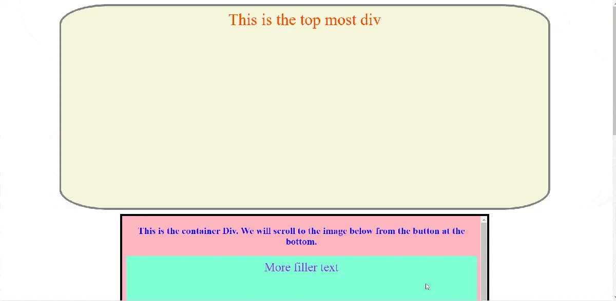 jQuery scroll to element inside a container