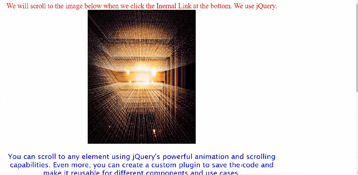 jQuery Scroll to Internal Link