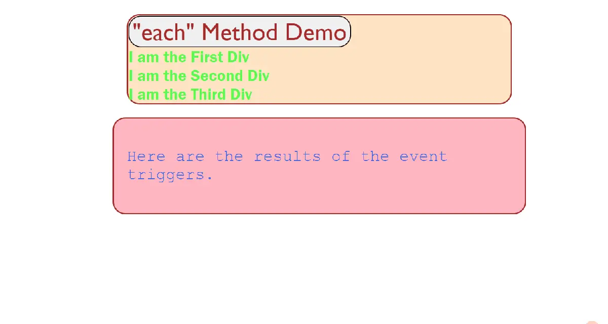 &rsquo;this&rsquo; keyword inside the callback to each() method