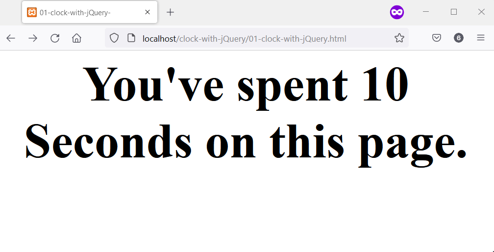 Create a Timer and a Clock Using jQuery