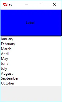 Tkinter pack layout method when expand option is disabled