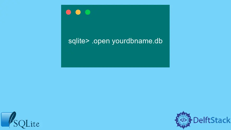 SQLite からデータベース ファイルを開く手順